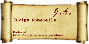 Juriga Annabella névjegykártya